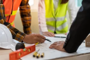 construction lawyers meeting with construction team 1