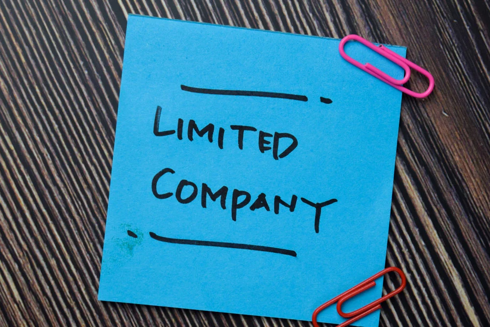 Limited Company write on sticky note